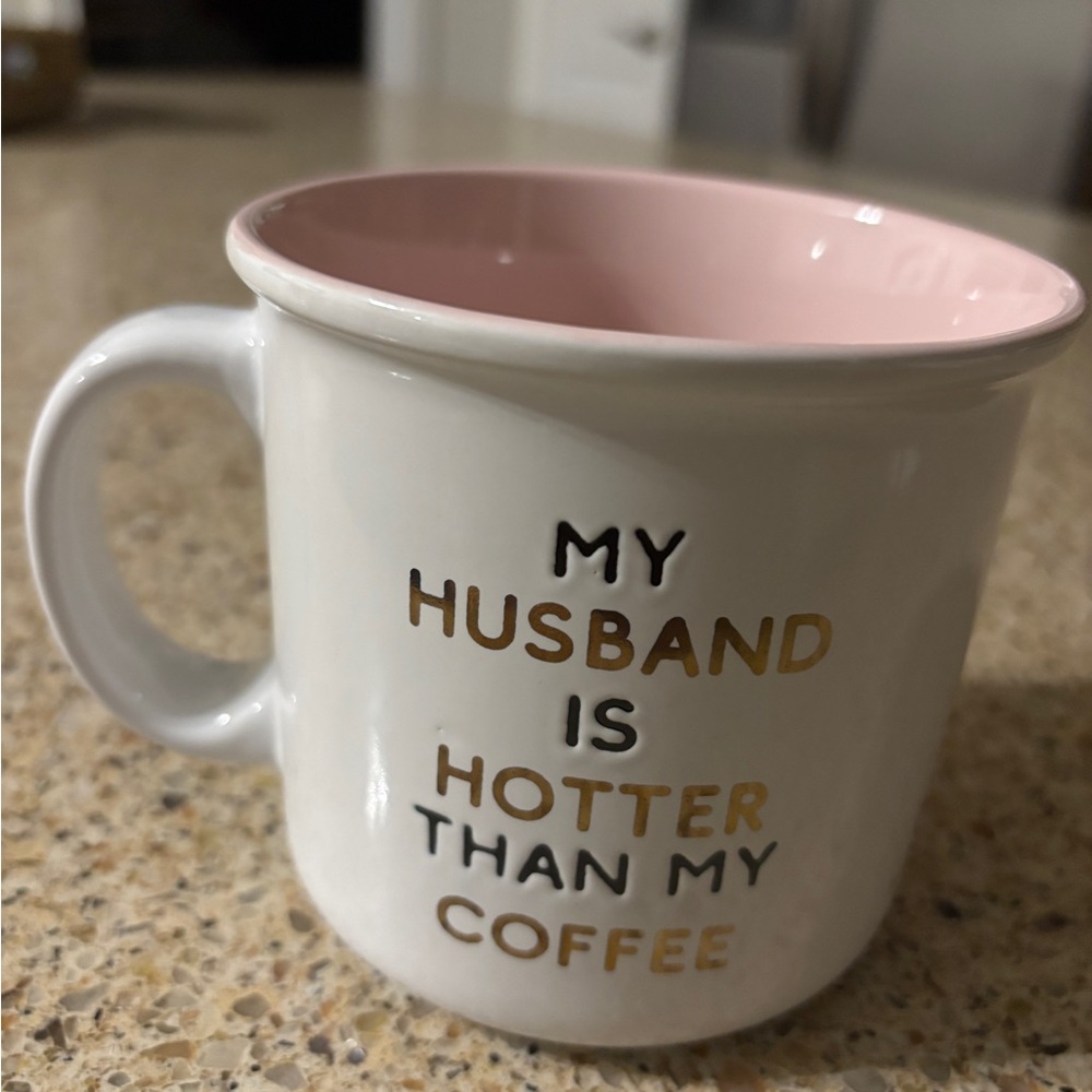 White Coffee Mug with Fun Text